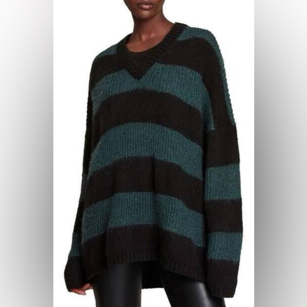 {All Saints} Lou Sparkle V-Neck Sweater. Size XS.